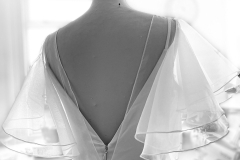 DELICATE SILK WEDDING DRESS